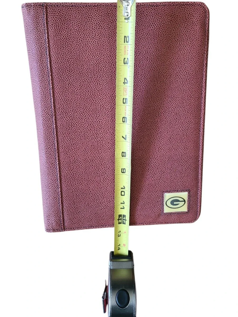 Vintage Green Bay Packers Pigskin Leather Portfolio Organizer Notebook & Pen